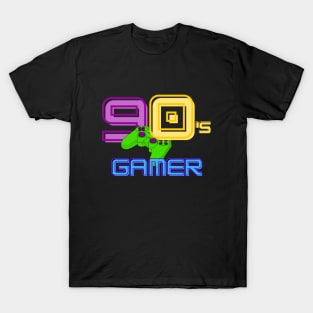 90's Gamer Vintage Design T-Shirt